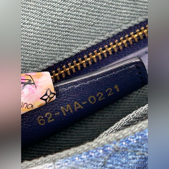 🔥NEW! DIOR•Denim Tie-Dye Cannage Caro Bag Small - Picture 13 of 13